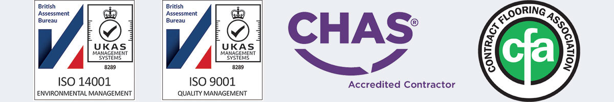 IOS 14001, ISO 9001, CHAS Accredited Contractor, CFA