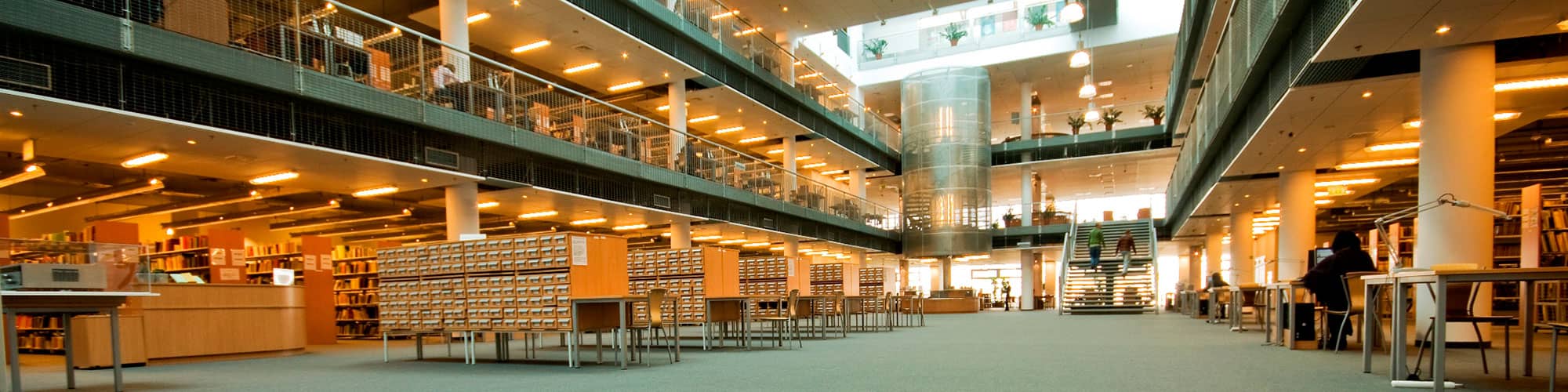 Modern library interior