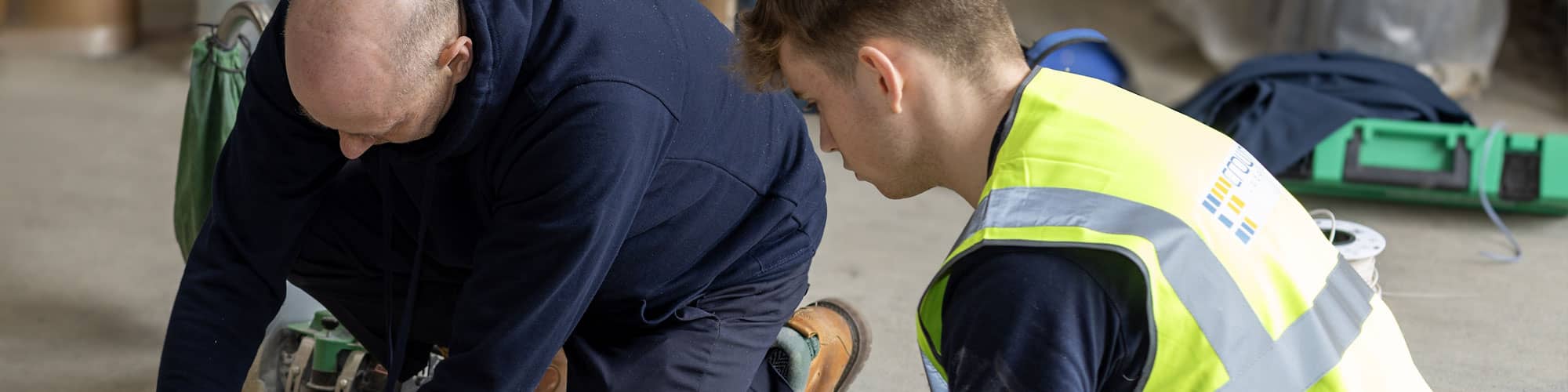 Staff member training apprentice